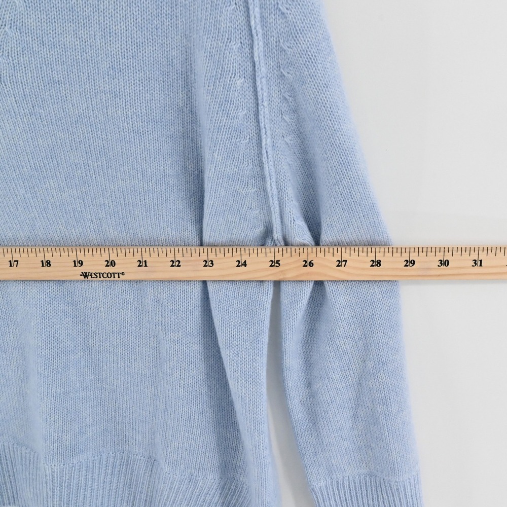Brochu Walker The Looker Layered V-Neck Sweater Womens Size S Blue Wool Cashmere - Picture 3 of 9